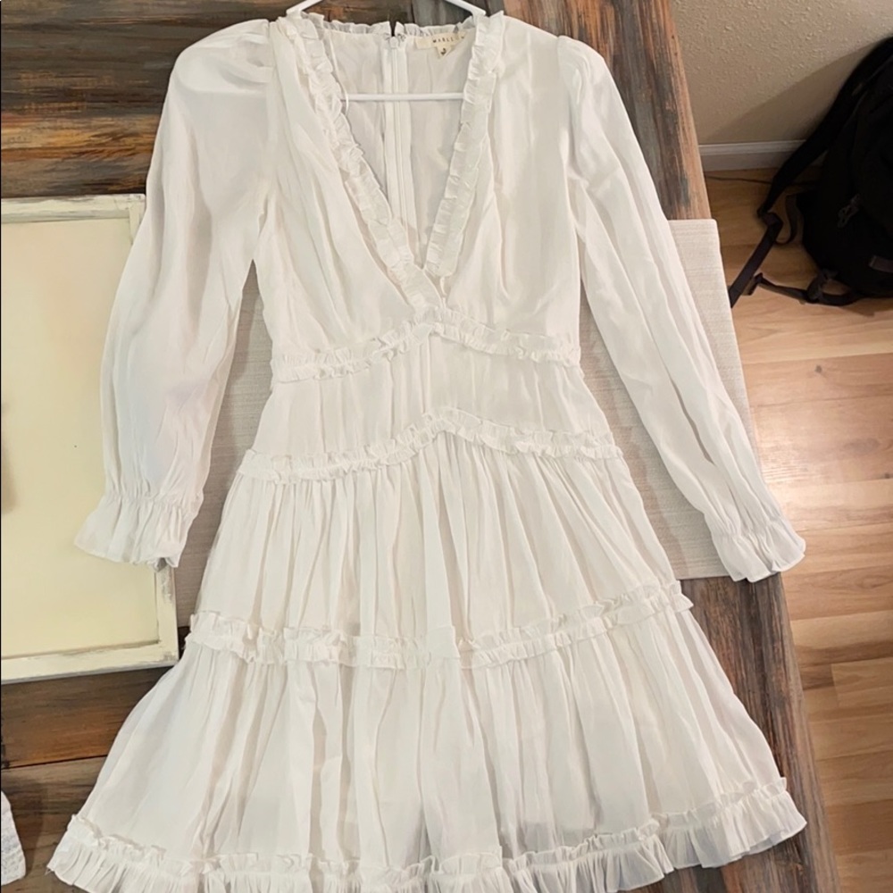 White mini dress